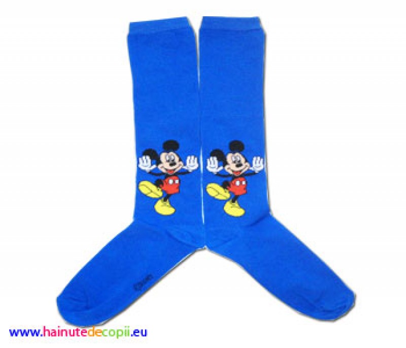 Mickey ciorapi albastru uni